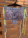 Bikini Marrón con Blanco